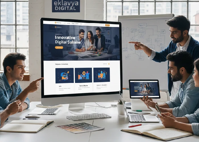 Modern digital marketing website design created by a professional design agency.