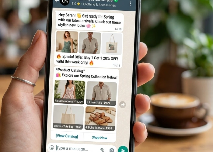 WhatsApp Business Marketing and Product Promotion