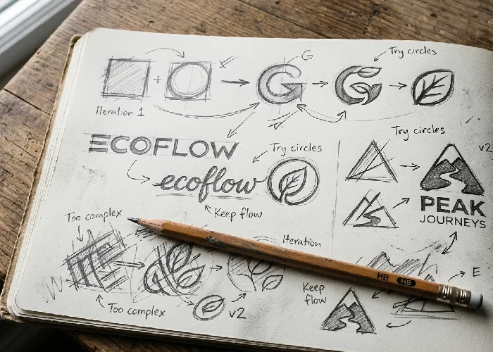 Discovery phase of brand design development